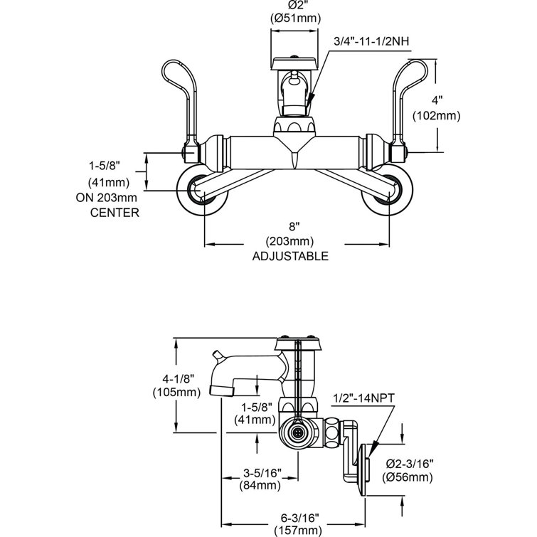 Elkay Wall Mount Laundry Faucet Wayfair